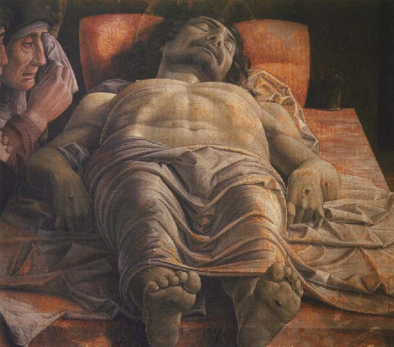 Andrea Mantegna klagan over den dode kristus Spain oil painting art